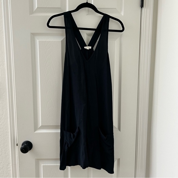 Anthropologie Soft Joie Kaylan Black Overall Dress size XS - Picture 4 of 6